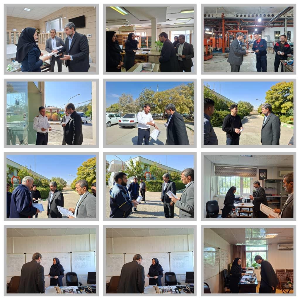 تقدیر مدیریت دانشکده از کارکنان در بازدید میدانی