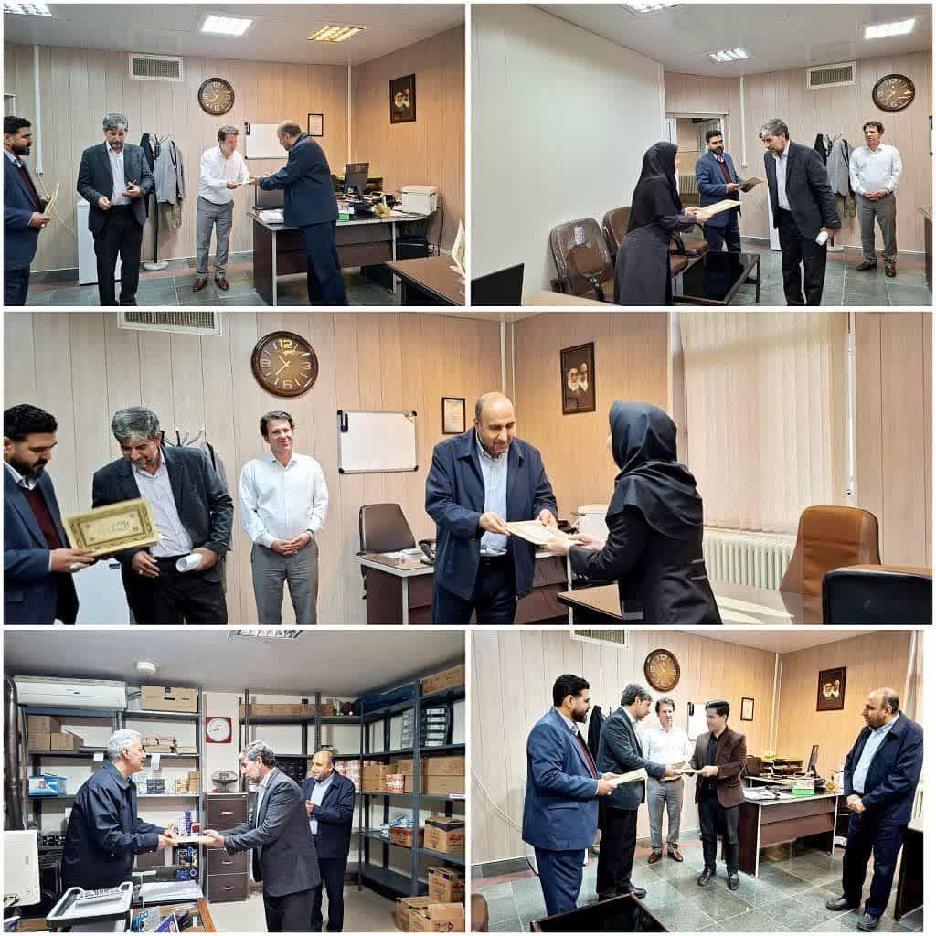 تقدیر از پرسنل واحد مالی دانشکده